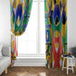Personalized South Africa Football Springbok Window Curtain Bafana Bafana Rainbow Nation Flag Colors