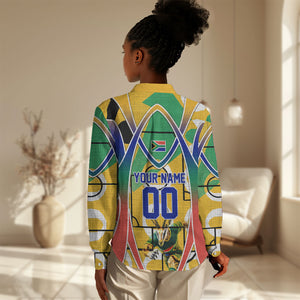 Personalized South Africa Football Springbok Women Casual Shirt Bafana Bafana Rainbow Nation Flag Colors