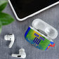Personalized South Africa Football AirPods Case Springbok Champion Soccer Mascot Protea