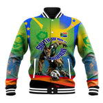 Personalized South Africa Football Baseball Jacket Springbok Champion Soccer Mascot Protea