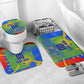 Personalized South Africa Football Bathroom Set Springbok Champion Soccer Mascot Protea