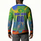 Personalized South Africa Football Button Sweatshirt Springbok Champion Soccer Mascot Protea