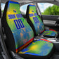 Personalized South Africa Football Car Seat Cover Springbok Champion Soccer Mascot Protea