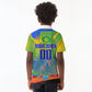 Personalized South Africa Football Kid Polo Shirt Springbok Champion Soccer Mascot Protea