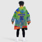 Personalized South Africa Football Kid Wearable Blanket Hoodie Springbok Champion Soccer Mascot Protea