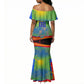 Personalized South Africa Football Mermaid Dress Springbok Champion Soccer Mascot Protea