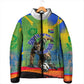 Personalized South Africa Football Padded Jacket Springbok Champion Soccer Mascot Protea