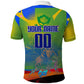 Personalized South Africa Football Polo Shirt Springbok Champion Soccer Mascot Protea