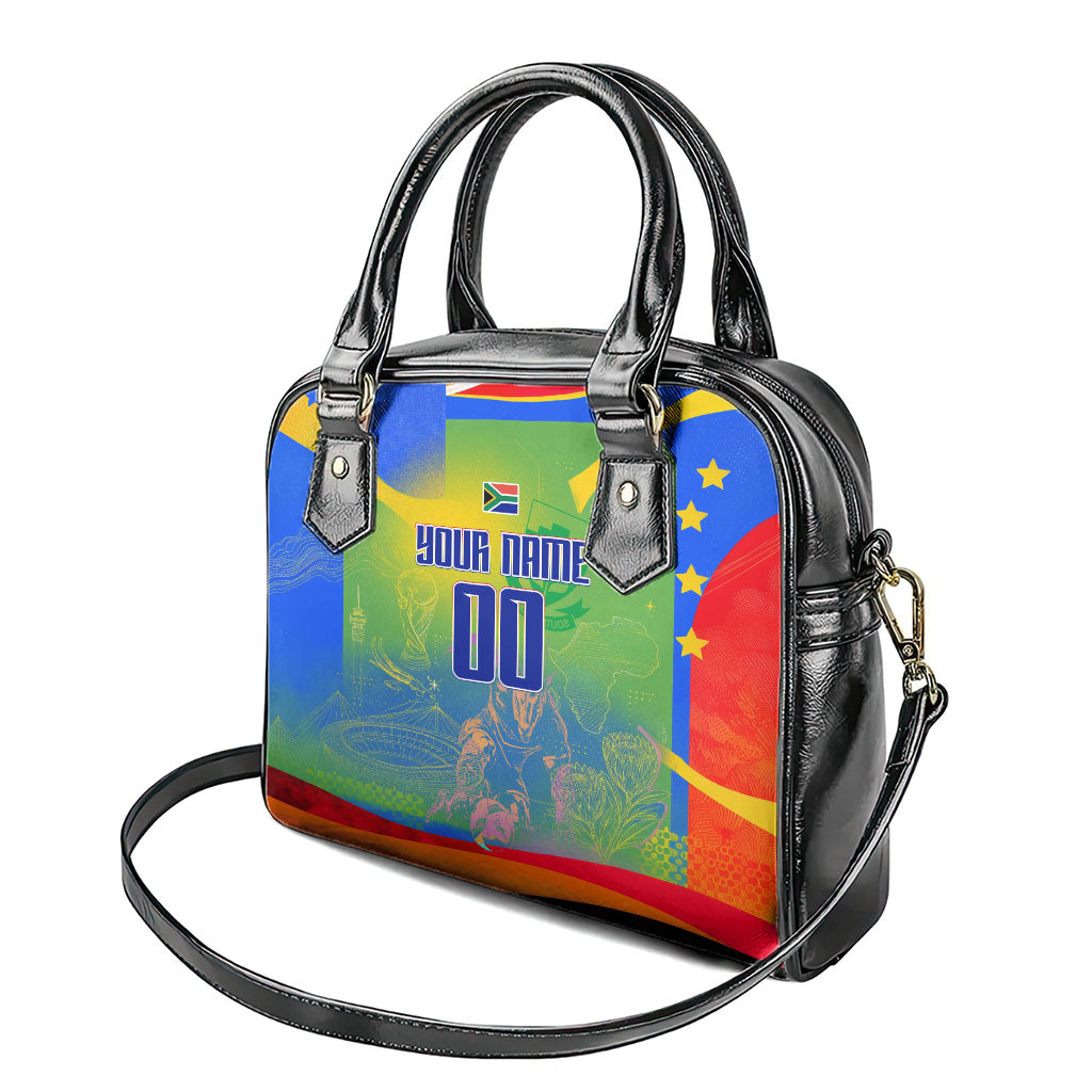 Personalized South Africa Football Shoulder Handbag Springbok Champion Soccer Mascot Protea