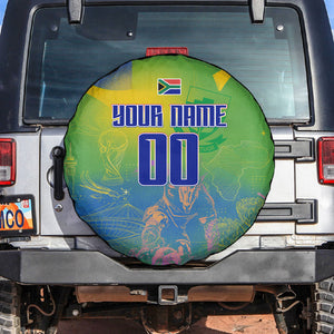 Personalized South Africa Football Spare Tire Cover Springbok Champion Soccer Mascot Protea