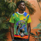 Personalized South Africa Football T shirt Springbok Champion Soccer Mascot Protea