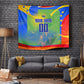 Personalized South Africa Football Tapestry Springbok Champion Soccer Mascot Protea