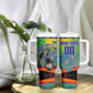 Personalized South Africa Football Tumbler With Handle Springbok Champion Soccer Mascot Protea