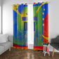 Personalized South Africa Football Window Curtain Springbok Champion Soccer Mascot Protea