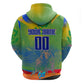 Personalized South Africa Football Zip Hoodie Springbok Champion Soccer Mascot Protea
