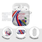 Personalized Haiti Football Trogon Bird AirPods Case Les Grenadiers National Flag Art Caribbean