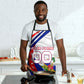 Personalized Haiti Football Trogon Bird Apron Les Grenadiers National Flag Art Caribbean