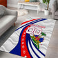 Personalized Haiti Football Trogon Bird Area Rug Les Grenadiers National Flag Art Caribbean