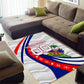 Personalized Haiti Football Trogon Bird Area Rug Les Grenadiers National Flag Art Caribbean