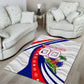 Personalized Haiti Football Trogon Bird Area Rug Les Grenadiers National Flag Art Caribbean
