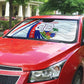 Personalized Haiti Football Trogon Bird Auto Sun Shade Les Grenadiers National Flag Art Caribbean