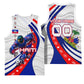 Personalized Haiti Football Trogon Bird Basketball Jersey Les Grenadiers National Flag Art Caribbean