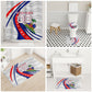 Personalized Haiti Football Trogon Bird Bathroom Set Les Grenadiers National Flag Art Caribbean