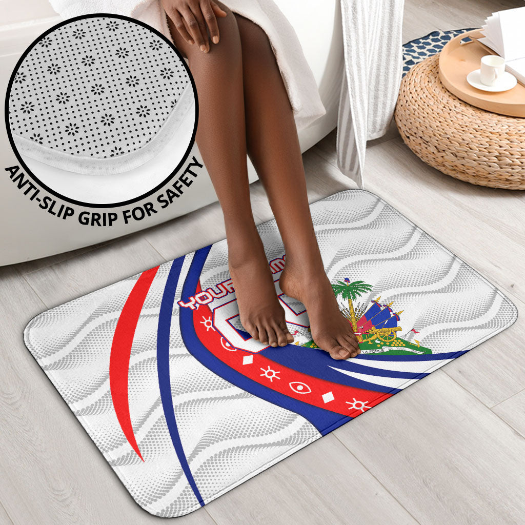 Personalized Haiti Football Trogon Bird Bathroom Set Les Grenadiers National Flag Art Caribbean