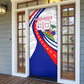 Personalized Haiti Football Trogon Bird Door Cover Les Grenadiers National Flag Art Caribbean