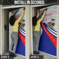 Personalized Haiti Football Trogon Bird Door Cover Les Grenadiers National Flag Art Caribbean