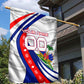 Personalized Haiti Football Trogon Bird Garden Flag Les Grenadiers National Flag Art Caribbean