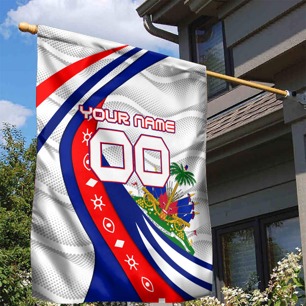 Personalized Haiti Football Trogon Bird Garden Flag Les Grenadiers National Flag Art Caribbean