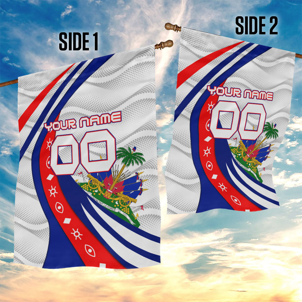 Personalized Haiti Football Trogon Bird Garden Flag Les Grenadiers National Flag Art Caribbean