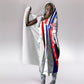 Personalized Haiti Football Trogon Bird Hooded Blanket Les Grenadiers National Flag Art Caribbean
