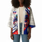 Personalized Haiti Football Trogon Bird Kimono Les Grenadiers National Flag Art Caribbean