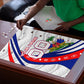 Personalized Haiti Football Trogon Bird Puzzle Les Grenadiers National Flag Art Caribbean