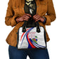 Personalized Haiti Football Trogon Bird Shoulder Handbag Les Grenadiers National Flag Art Caribbean