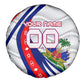 Personalized Haiti Football Trogon Bird Spare Tire Cover Les Grenadiers National Flag Art Caribbean