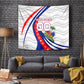 Personalized Haiti Football Trogon Bird Tapestry Les Grenadiers National Flag Art Caribbean