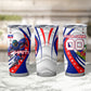 Personalized Haiti Football Trogon Bird Tumbler Cup Les Grenadiers National Flag Art Caribbean