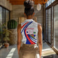 Personalized Haiti Football Trogon Bird Women Sleeveless Polo Shirt Les Grenadiers National Flag Art Caribbean