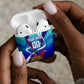 Personalized Haiti Football AirPods Case Haitian Flag Trogon Bird Mascot