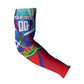 Personalized Haiti Football Arm Sleeves Haitian Flag Trogon Bird Mascot
