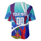 Personalized Haiti Football Baseball Jersey Haitian Flag Trogon Bird Mascot