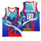 Personalized Haiti Football Basketball Jersey Haitian Flag Trogon Bird Mascot