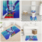 Personalized Haiti Football Bathroom Set Haitian Flag Trogon Bird Mascot