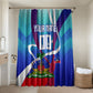 Personalized Haiti Football Bathroom Set Haitian Flag Trogon Bird Mascot