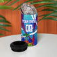 Personalized Haiti Football 4 in 1 Can Cooler Tumbler Haitian Flag Trogon Bird Mascot