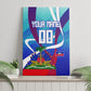 Personalized Haiti Football Canvas Wall Art Haitian Flag Trogon Bird Mascot