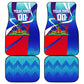 Personalized Haiti Football Car Mats Haitian Flag Trogon Bird Mascot